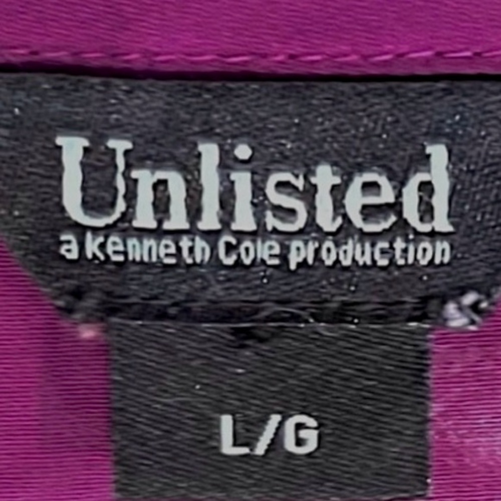 Kenneth Cole Unlisted Purple T-Shirt Blouse — Size Large - Picture 5 of 6